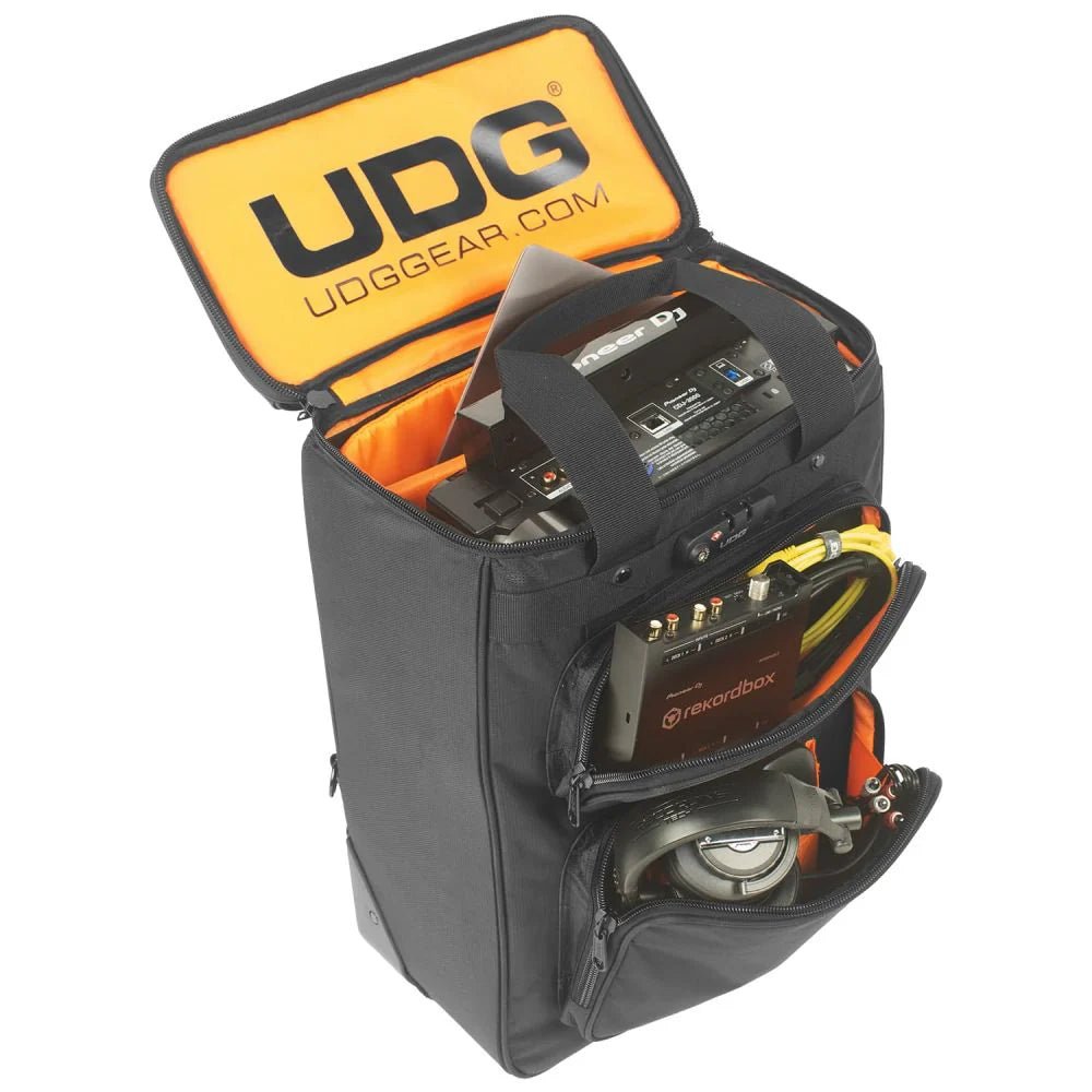 UDG U9024BL/OR - Ultimate Producer Packpack Trolley Negro/Naranja - Tempo Shop