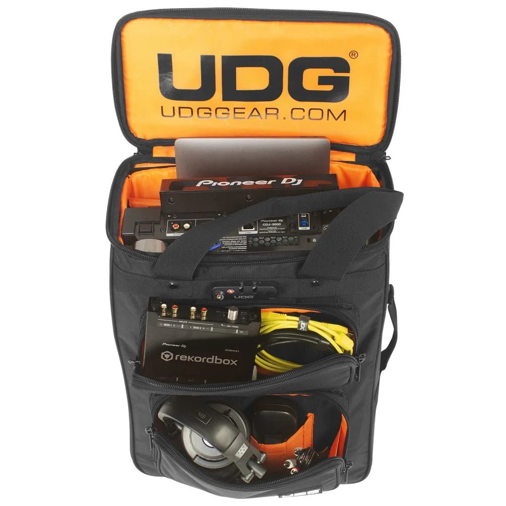 UDG U9024BL/OR - Ultimate Producer Packpack Trolley Negro/Naranja - Tempo Shop