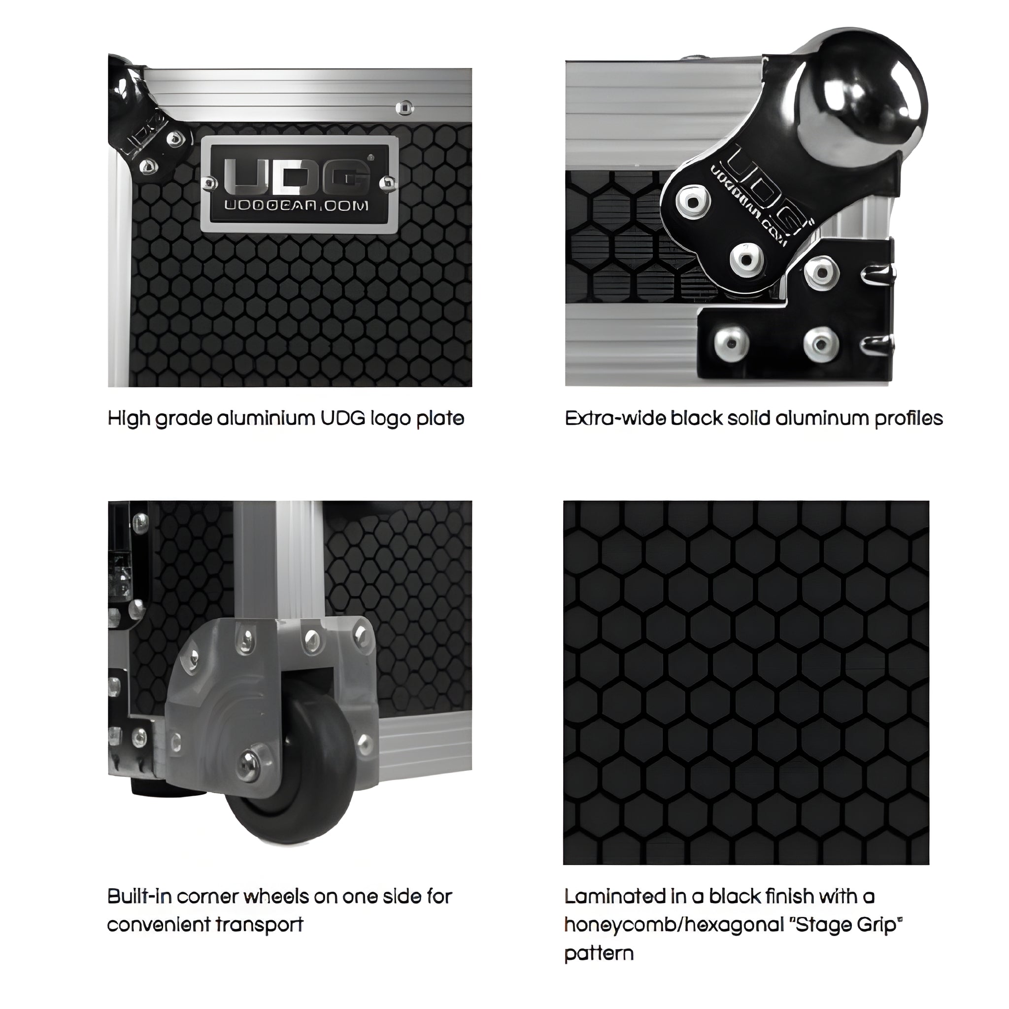 UDG U91014BL3 - Flight Case Multi Format XXL Negro Plus (Bandeja para ordenador) - Tempo Shop