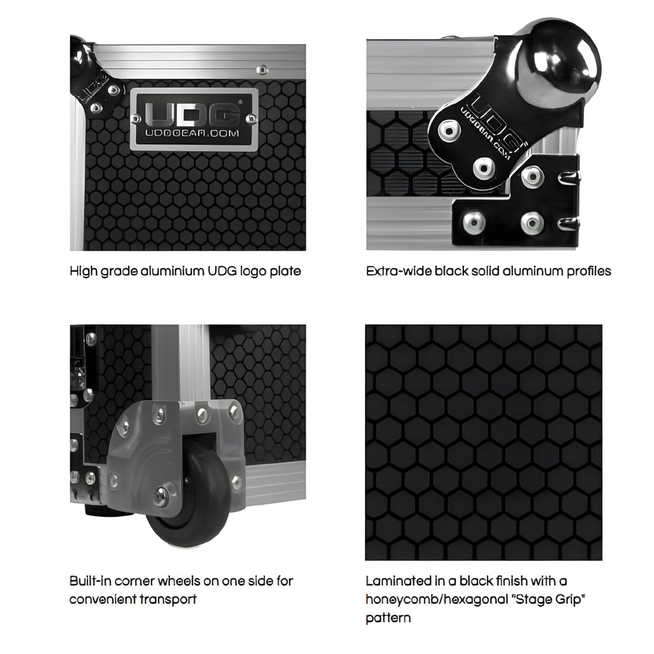 UDG U91014BL3 - Flight Case Multi Format XXL Negro Plus (Bandeja para ordenador) - Tempo Shop