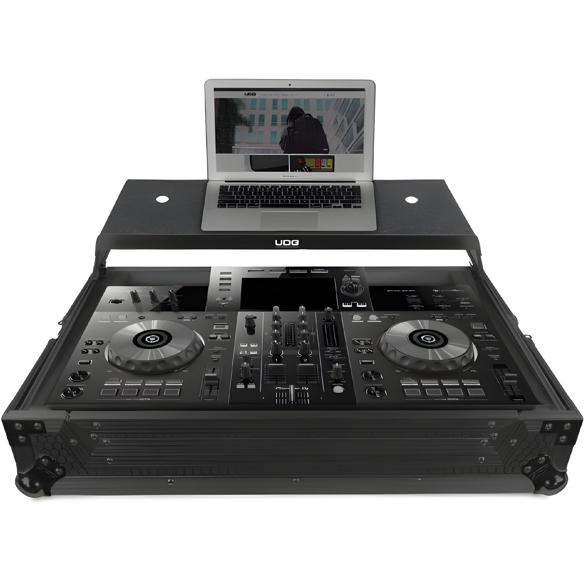UDG U91065BL - Flight Case PIONEER XDJ - RR Negro Plus (Bandeja para ordenador) - Tempo Shop