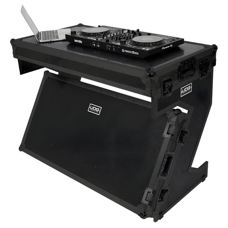 UDG U91072BL - Ultimate Flight Case Portable Z - Style DJ Table Negra Plus (Ruedas) - Tempo Shop