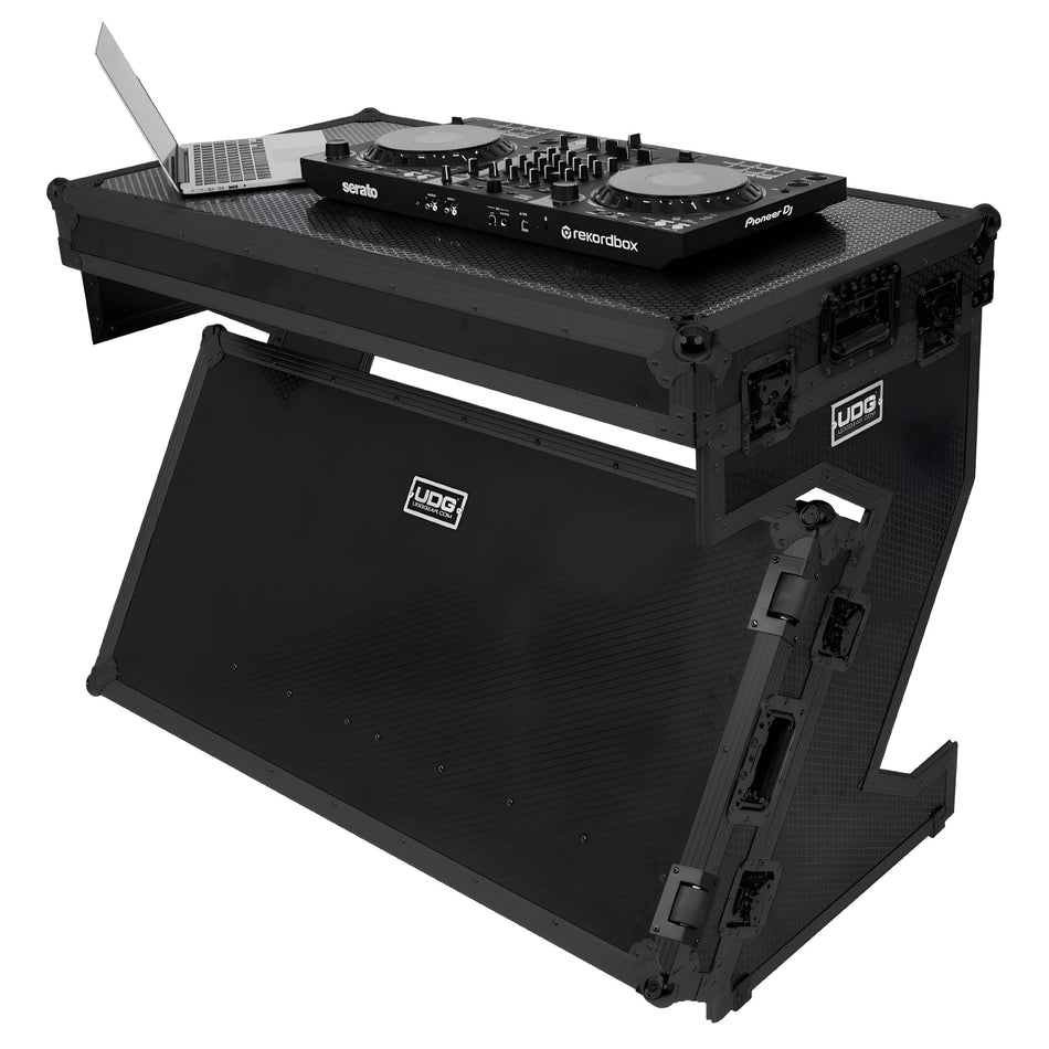 UDG U91072BL - Ultimate Flight Case Portable Z - Style DJ Table Negra Plus (Ruedas) - Tempo Shop