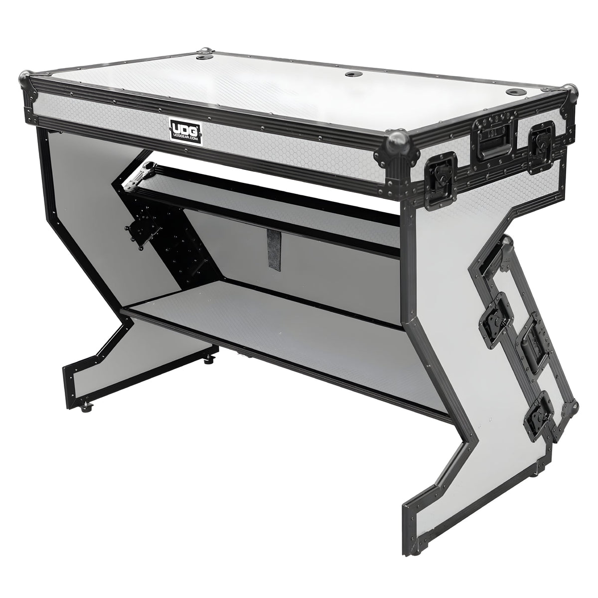 UDG U91072WH - Ultimate Flight Case PORTABLE Z - STYLE DJ Table Blanco Plus (Ruedas) - Tempo Shop