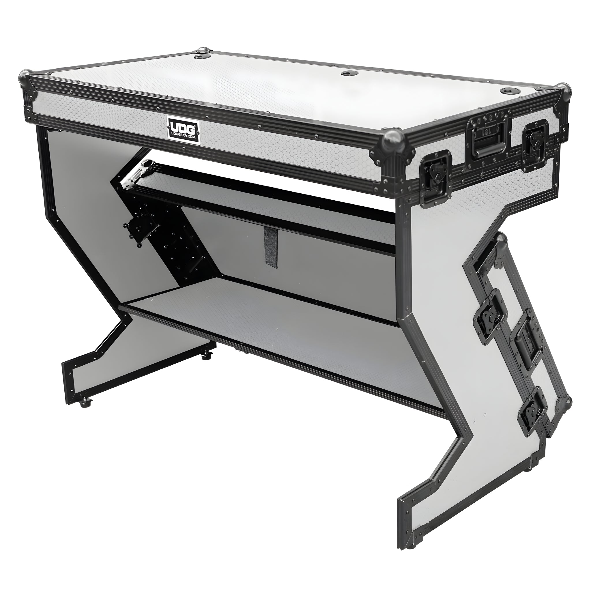 UDG U91072WH - Ultimate Flight Case PORTABLE Z - STYLE DJ Table Blanco Plus (Ruedas) - Tempo Shop