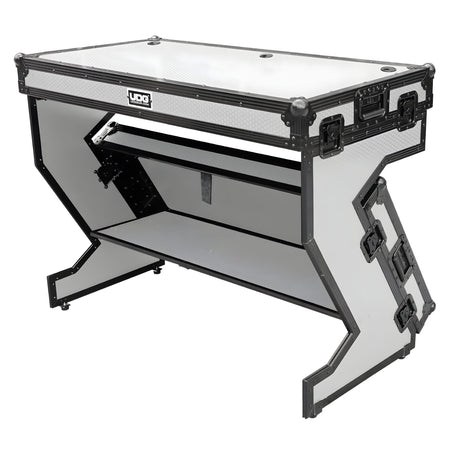 UDG U91072WH - Ultimate Flight Case PORTABLE Z - STYLE DJ Table Blanco Plus (Ruedas) - Tempo Shop