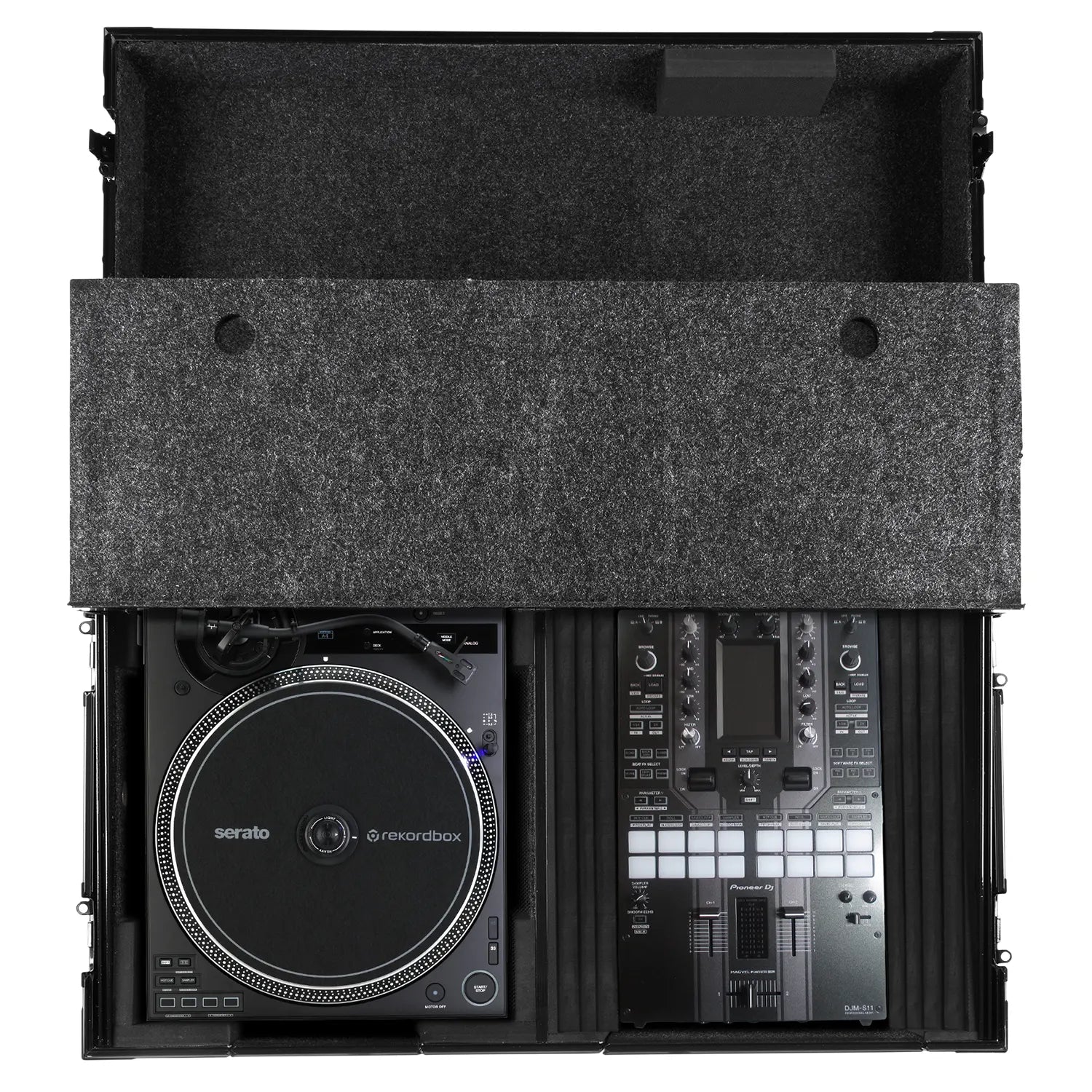 UDG U91100BL - Ultimate Flight Case SINGLE TURNTABLE BATTLE/PLX - CRSS12+10'/12' MIXER Plus - Tempo Shop