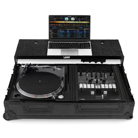 UDG U91100BL - Ultimate Flight Case SINGLE TURNTABLE BATTLE/PLX - CRSS12+10'/12' MIXER Plus - Tempo Shop