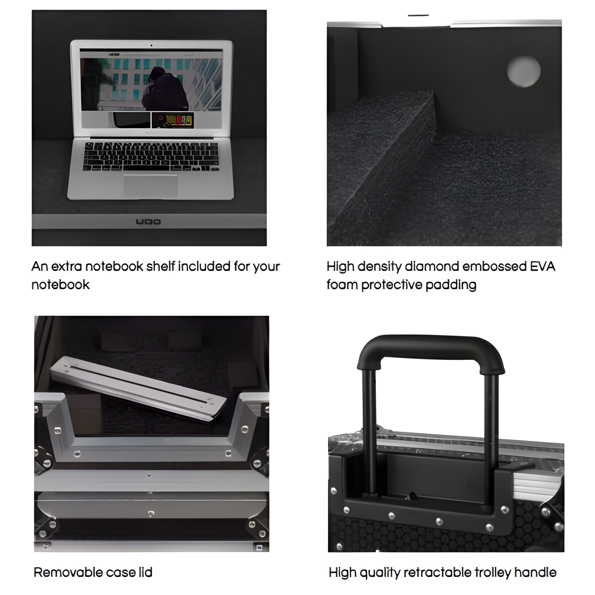 UDG U93011BL - Flight Case Pick Foam Multi Format M Negro - Tempo Shop