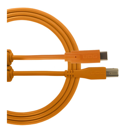 UDG U96001OR - Ultimate Audio Cable USB 2.0 C - B Naranja Straight 1,5m - Tempo Shop