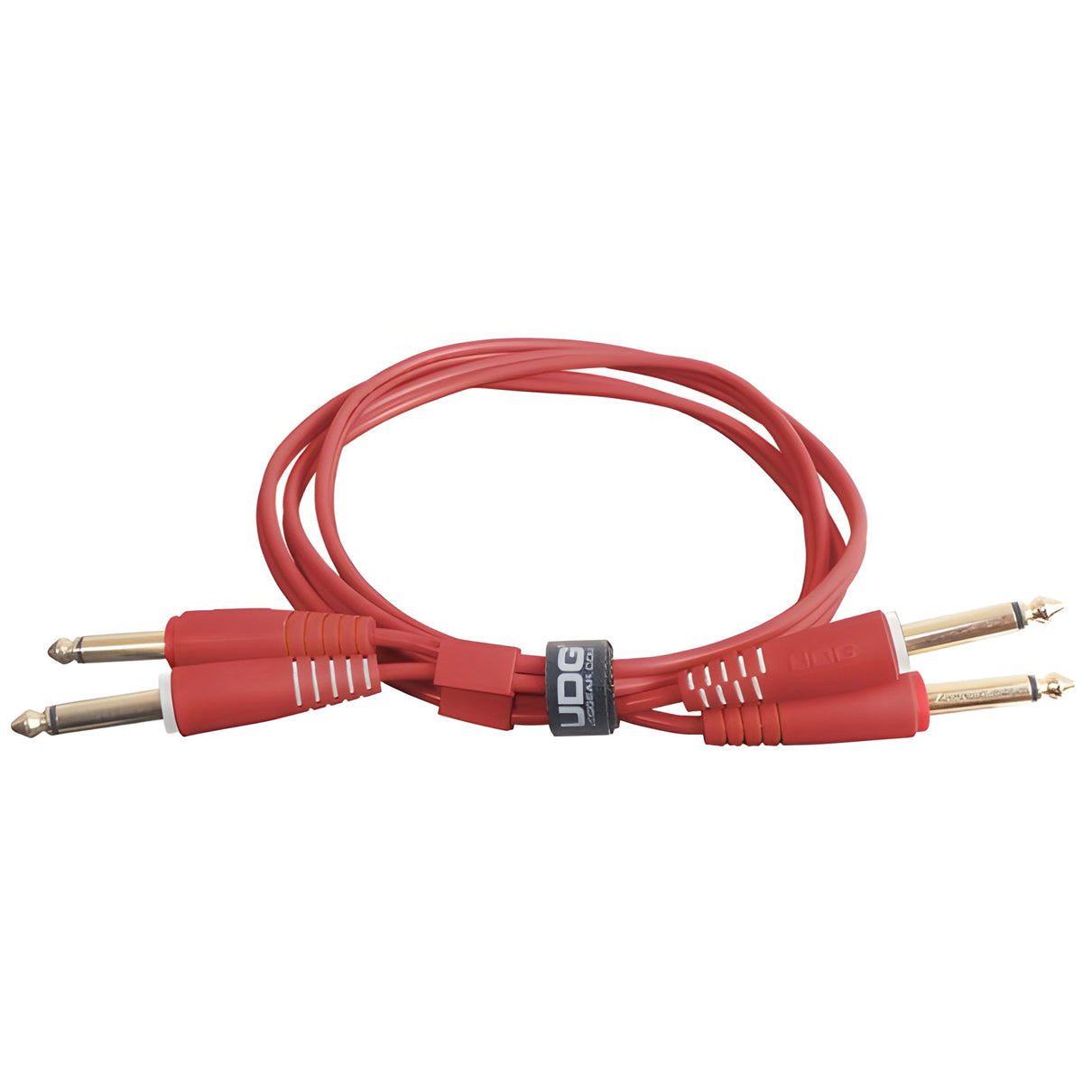 UDG U97002RD - Ultimate Audio Cable Set JACK - JACK Straight Rojo 1,5m - Tempo Shop