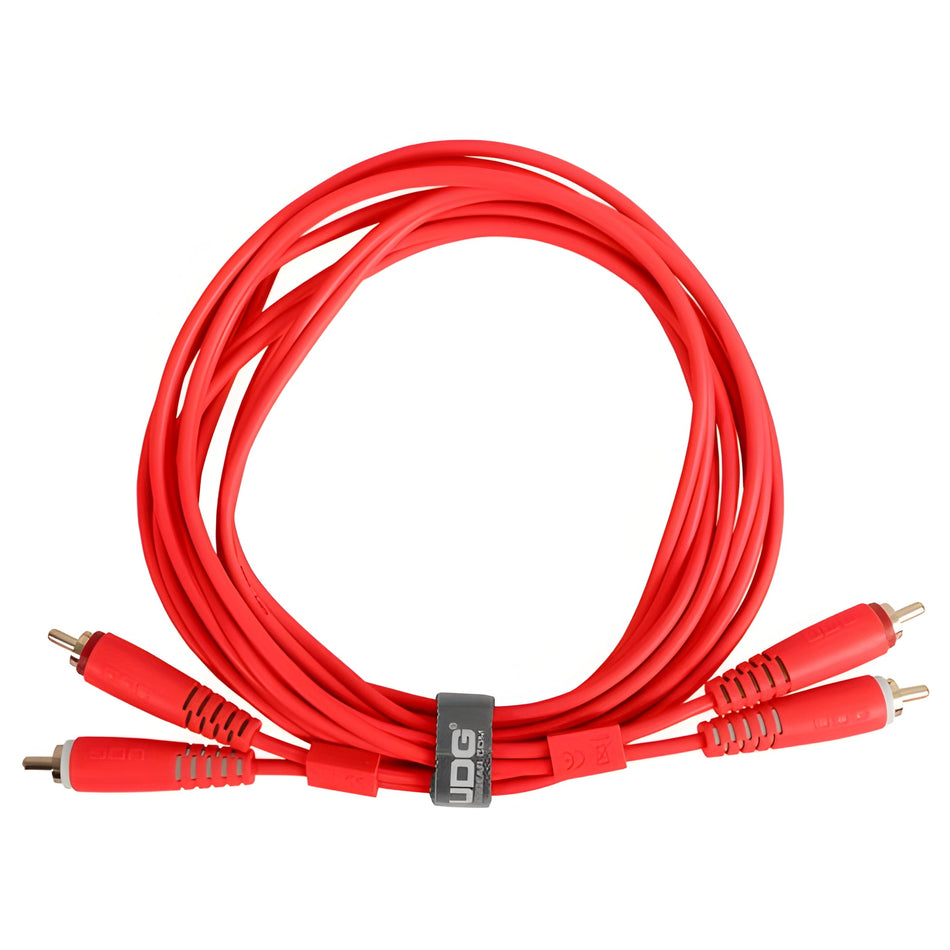 UDG U97003RD - Ultimate Audio Cable Set RCA - RCA Straight Rojo 3m - Tempo Shop