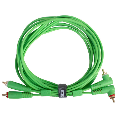 UDG U97005GR - Ultimate Audio Cable Set RCA Straight - RCA Angled Verde 3m - Tempo Shop