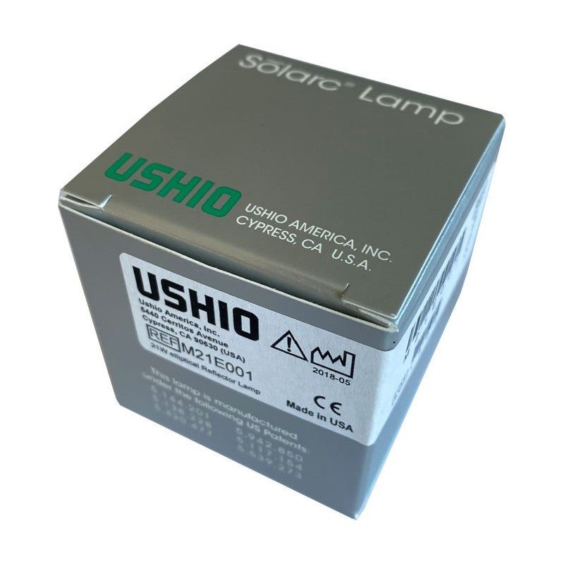 Ushio M21E001 Solarc MR11 – Lámpara de halogenuros metálicos de arco (21 W, 60 V, 5850 K) con reflector elíptico dicroico - T