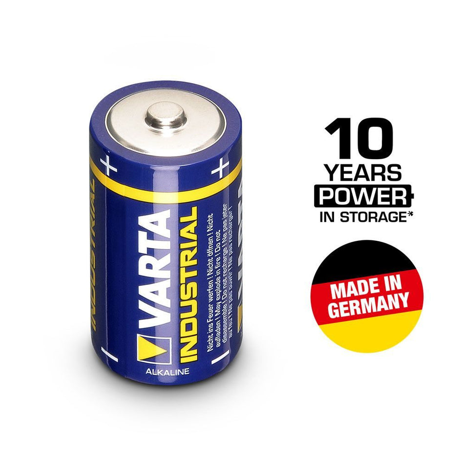 VARTA Industrial Pro 4014 - Batería Alcalina C (LR14) de 1,5V para Uso Profesional - Tempo Shop