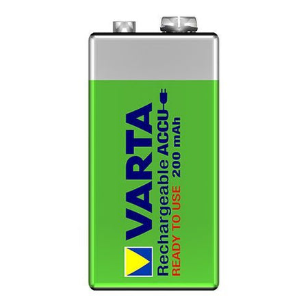 VARTA Recharge Accu Power 56722 - Batería Recargable 9V (HR9) de 200 mAh Ni-MH "Ready To Use" - Tempo Shop