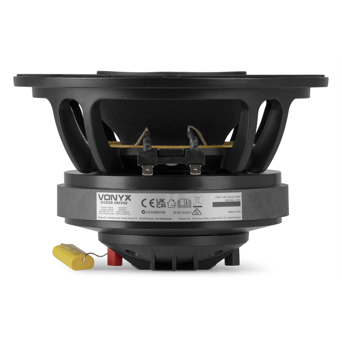 Vonyx 902.494 - Driver de compresión coaxial CCD20 de 8 pulgadas - Tempo Shop