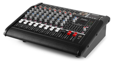 Vonyx AM8A - Mezclador de 8 canales con amplificador DSP/BT/SD/USB/MP3 - Tempo Shop