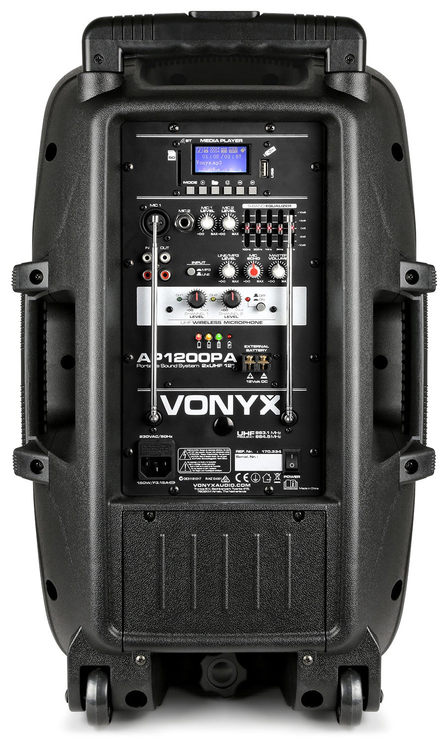 Vonyx AP1200PA - Bafle Portátil 12" - Tempo Shop