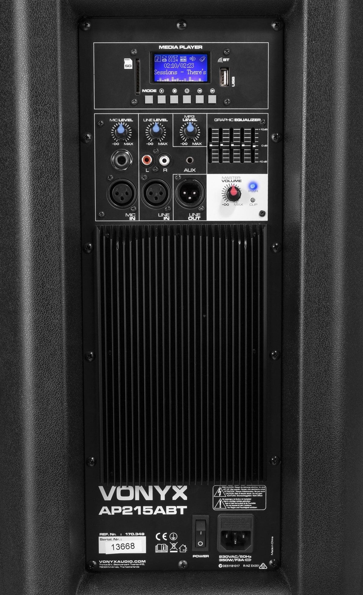 Vonyx AP215ABT - Bafle Activo 2x 15" 1200W - Tempo Shop