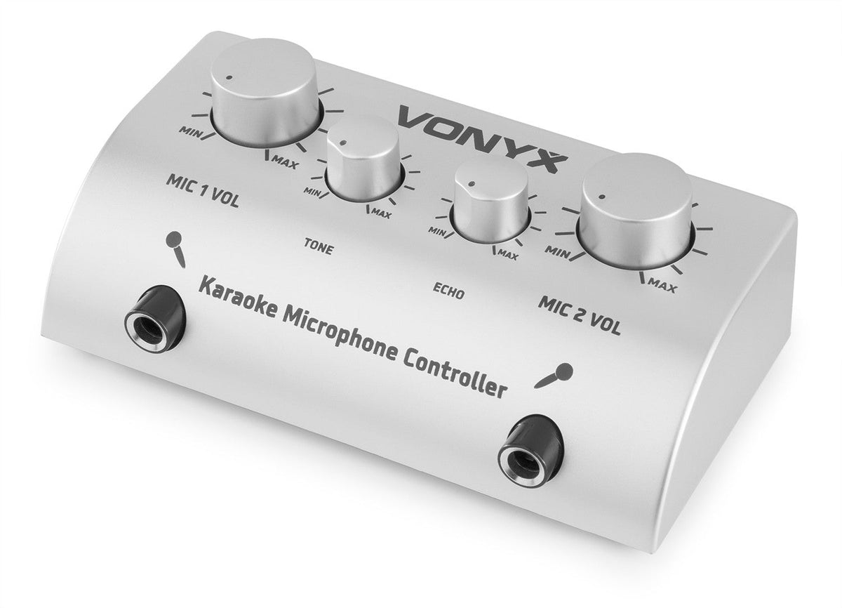Vonyx AV430 - Controlador micrófonos Karaoke Plata - Tempo Shop