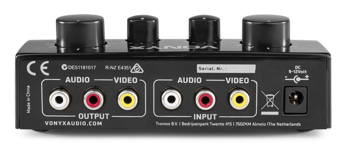 Vonyx AV430B - Controlador micrófonos Karaoke Negro - Tempo Shop