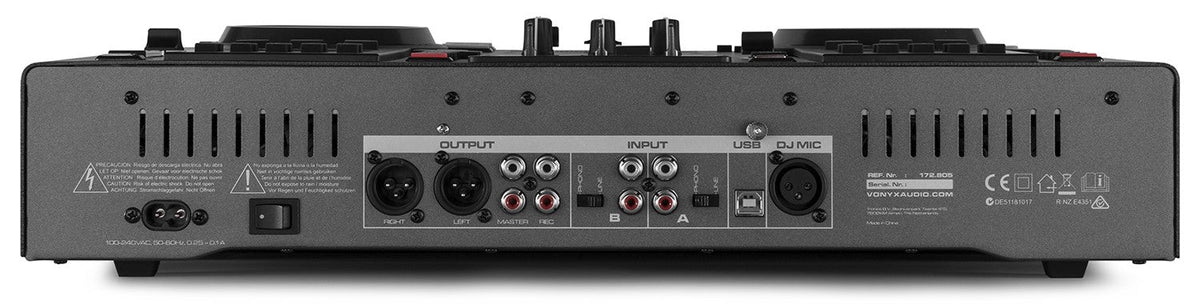 Vonyx CDJ450 - Doble reproductor mezclador sobremesa CD/MP3/USB con BT - Tempo Shop