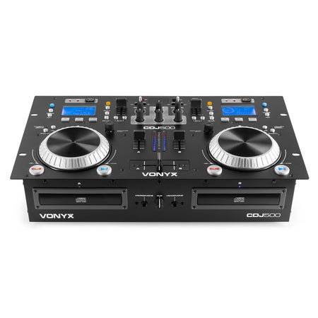 Vonyx CDJ500 - Doble reproductor con amplificador CD/MP3/USB/BT - Tempo Shop