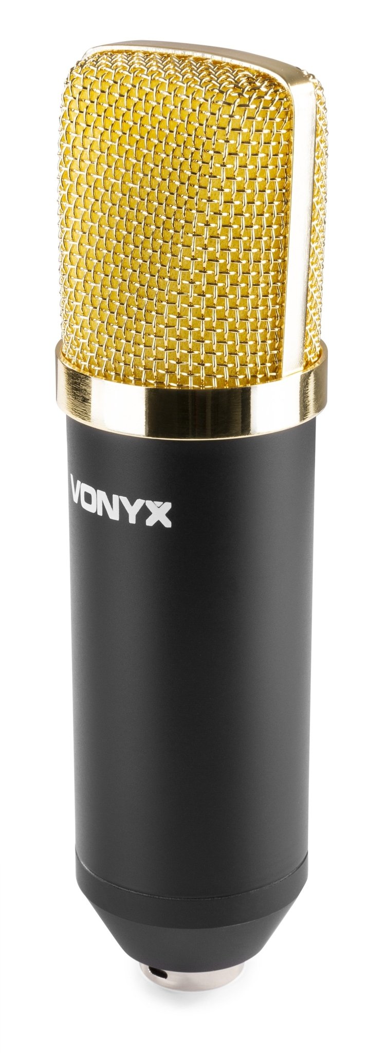 Vonyx CM400 - Micrófono de estudio de condensador negro/oro - Tempo Shop
