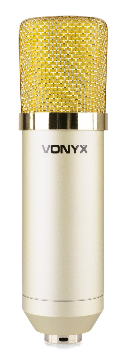 Vonyx CM400C - Micrófono de estudio de condensador Champán - Tempo Shop