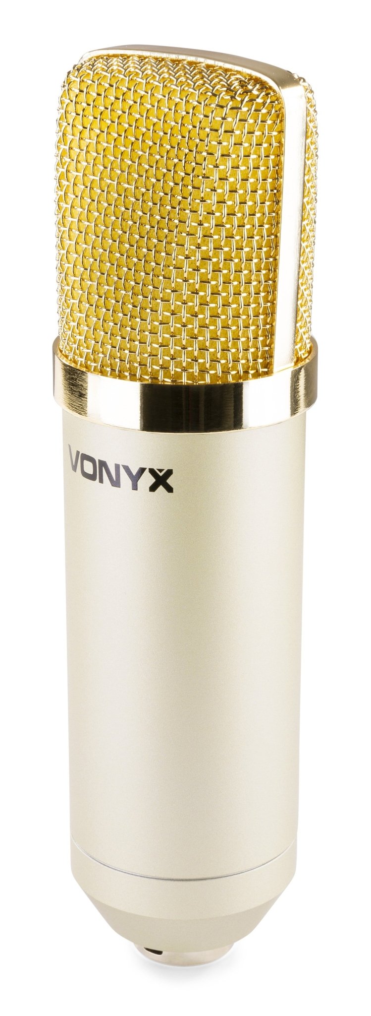 Vonyx CM400C - Micrófono de estudio de condensador Champán - Tempo Shop