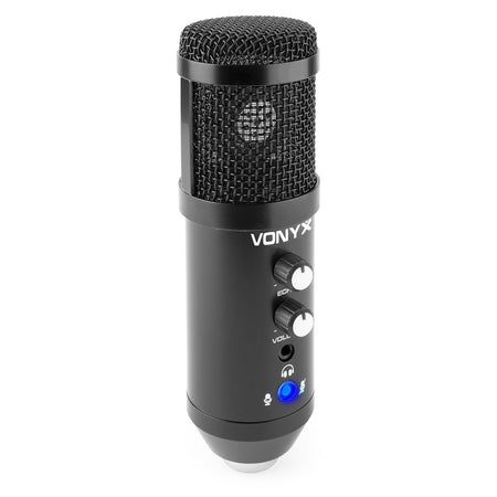 Vonyx CMS320B - Kit de micrófono estudio USB Negro con Echo - Tempo Shop