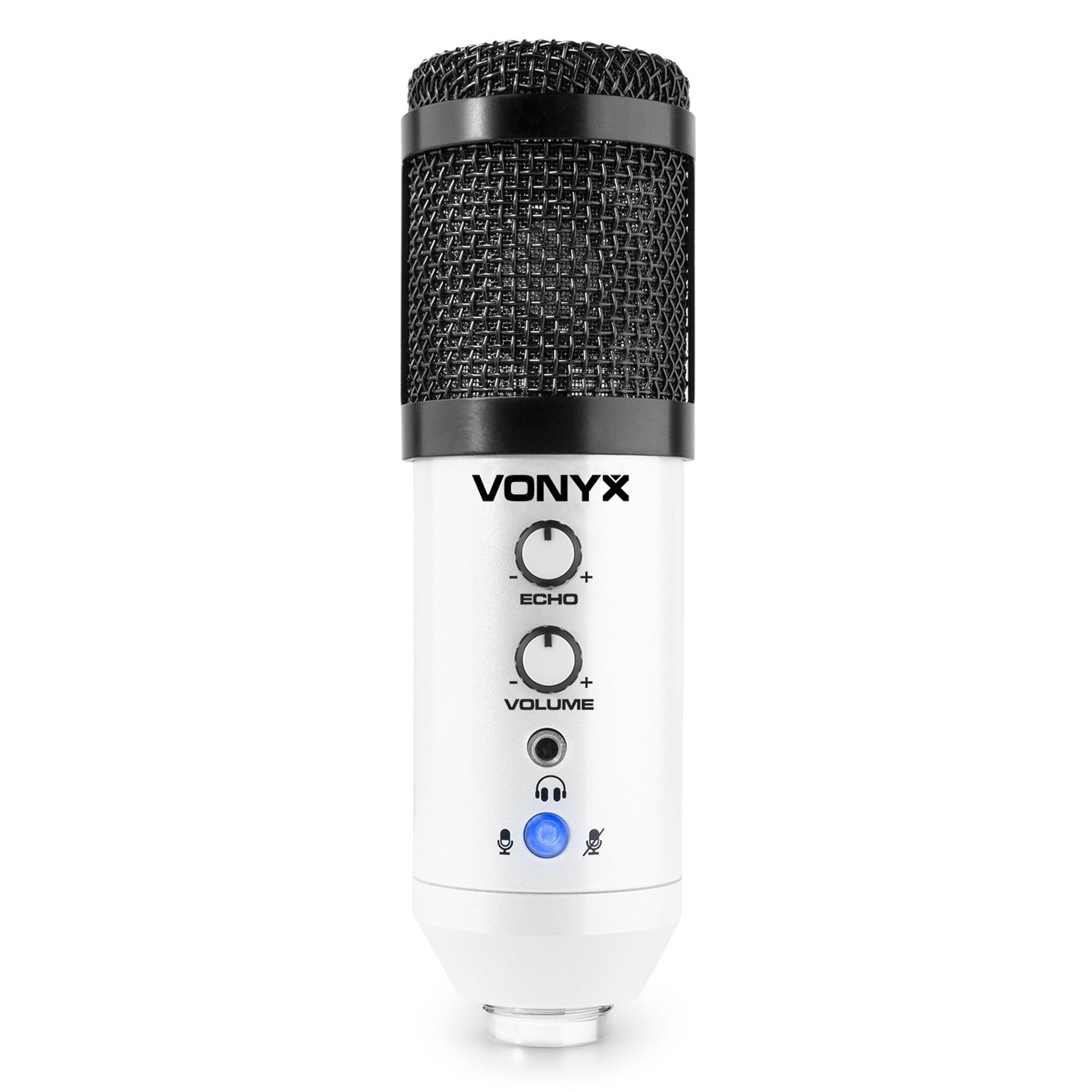 Vonyx CMS320W - Kit de micrófono estudio USB Blanco con Echo - Tempo Shop