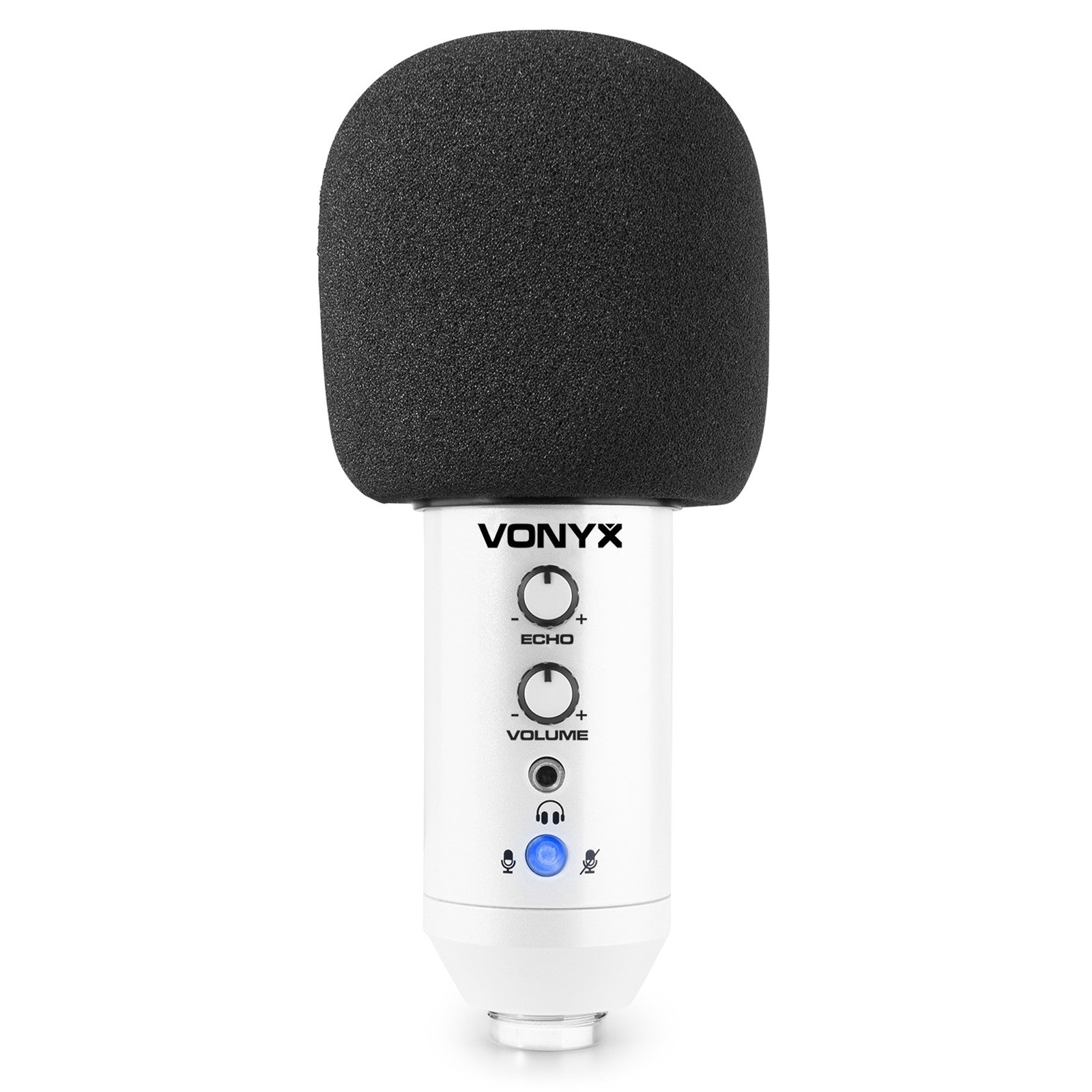 Vonyx CMS320W - Kit de micrófono estudio USB Blanco con Echo - Tempo Shop
