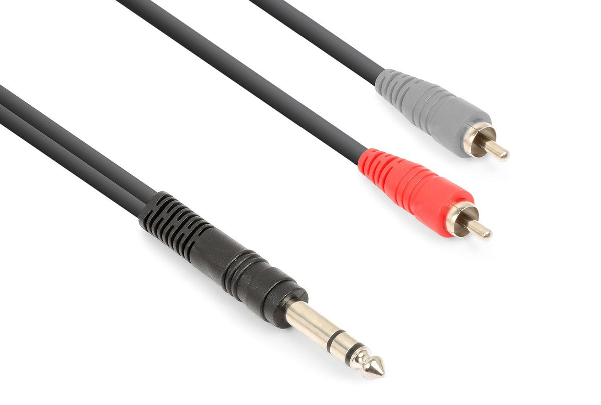 Vonyx CX328 - 1 - Cable 6.3mm Stereo - 2 RCA Macho 1.5m - Tempo Shop