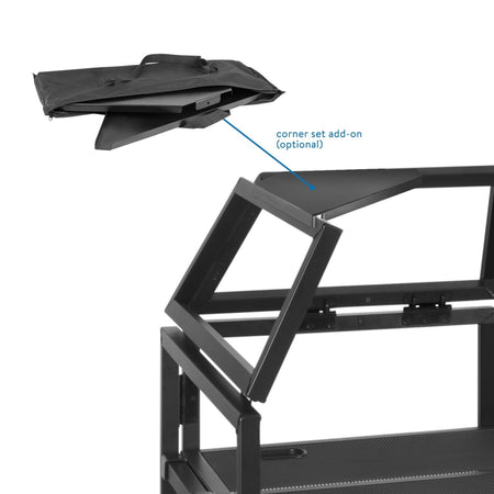 Vonyx DB5 Pro - Cabina DJ Aluminio ancho 2.0m - Tempo Shop