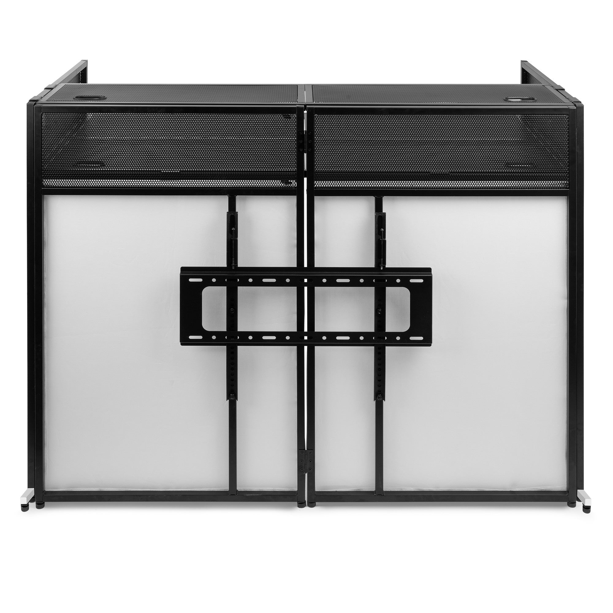 Vonyx DB6 - Sistema de cabina de DJ plegable Pro con soporte para TV - Tempo Shop