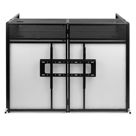 Vonyx DB6 - Sistema de cabina de DJ plegable Pro con soporte para TV - Tempo Shop