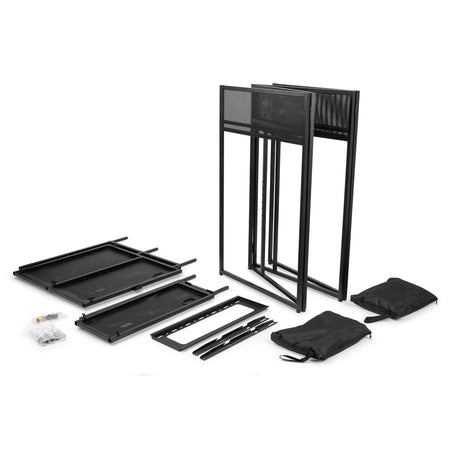Vonyx DB6 - Sistema de cabina de DJ plegable Pro con soporte para TV - Tempo Shop