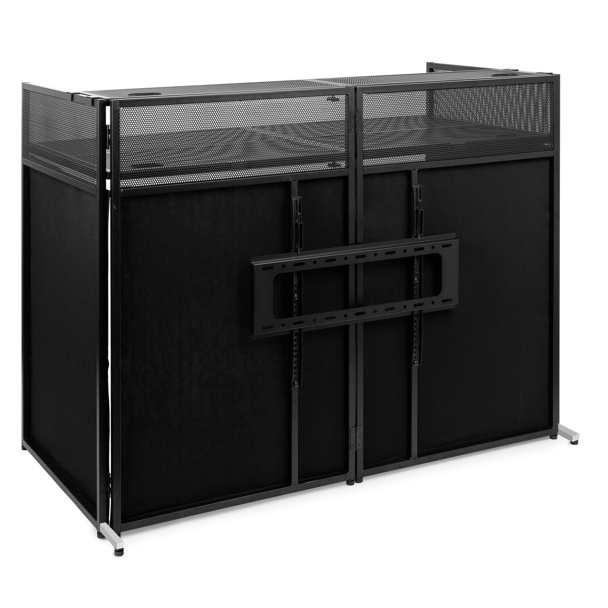 Vonyx DB6 - Sistema de cabina de DJ plegable Pro con soporte para TV - Tempo Shop