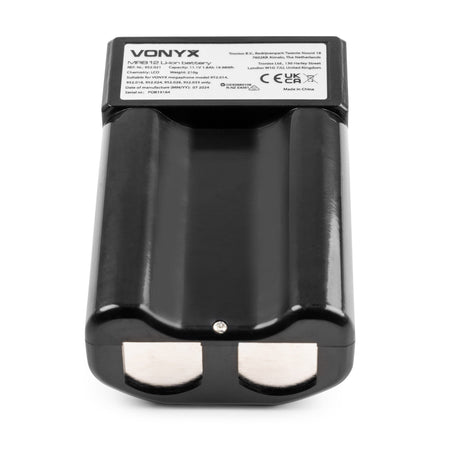 Vonyx MRB12 - Paquete de baterías de iones de litio de 12 V con cargador - Tempo Shop