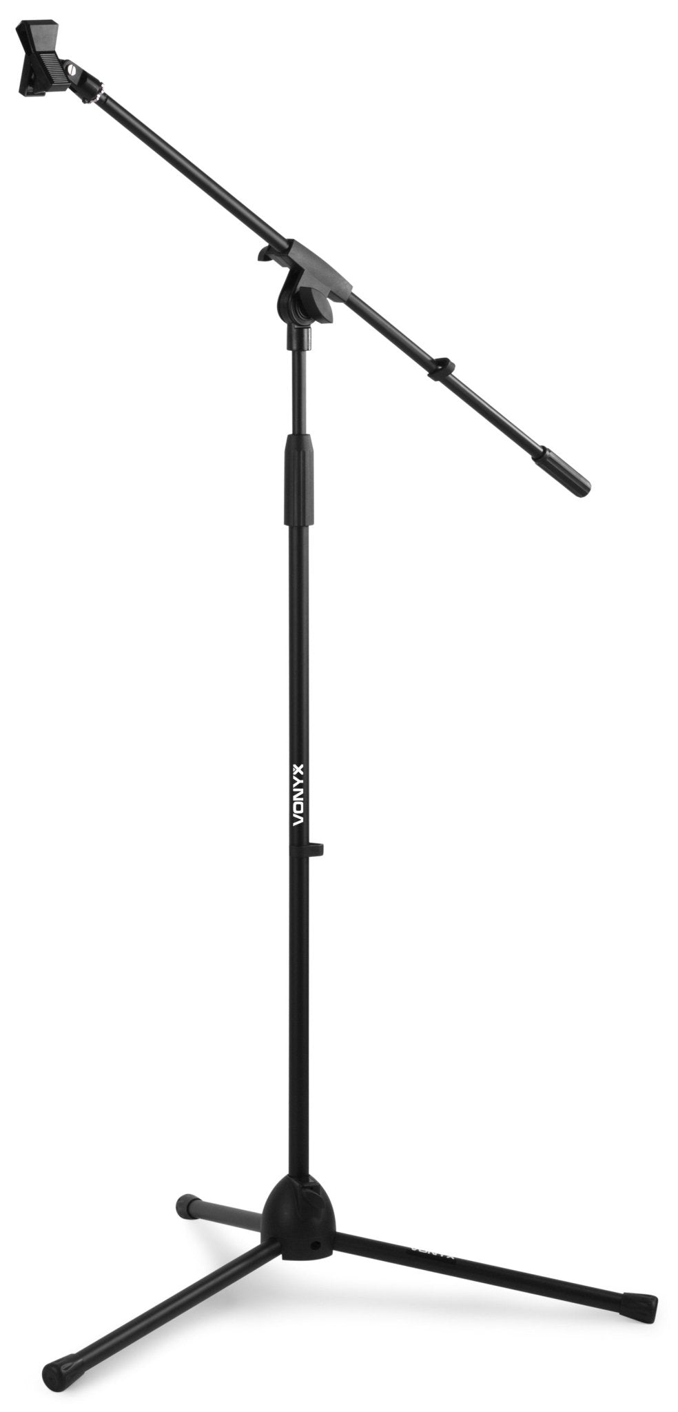 Vonyx MS10 - Pie de micrófono con pértiga, altura 1.6m, negro - Tempo Shop