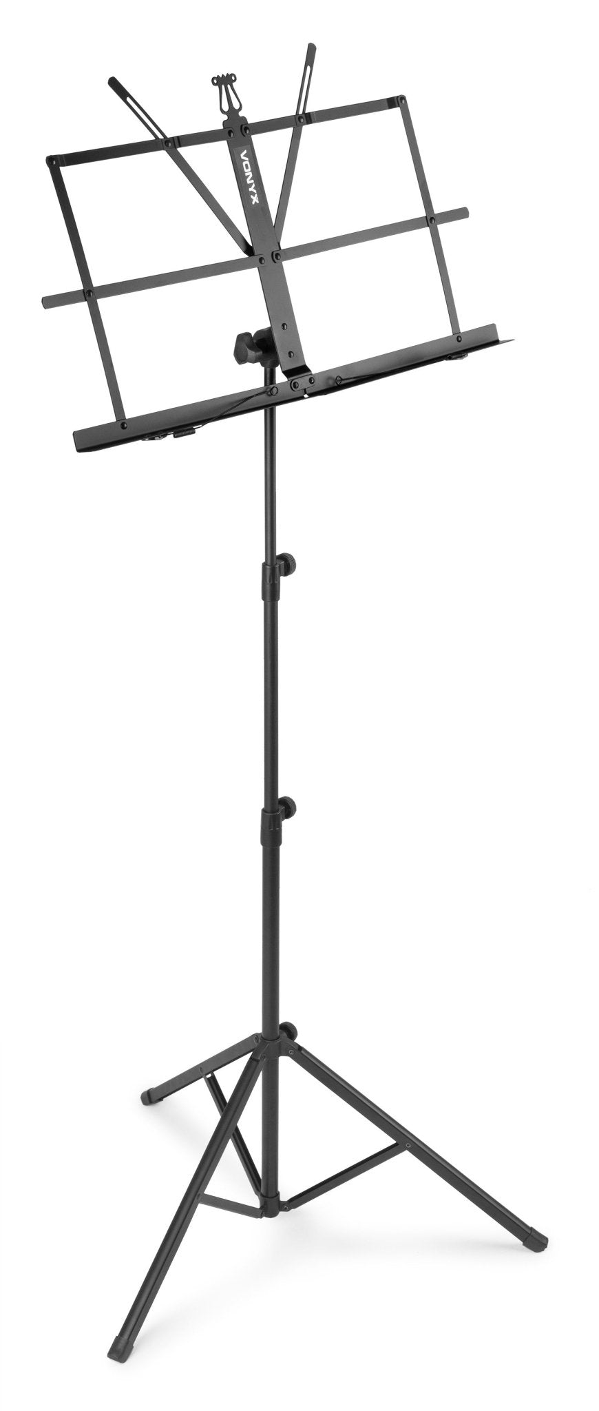 Vonyx MSS02 - Soporte de partituras plegable negro - Tempo Shop