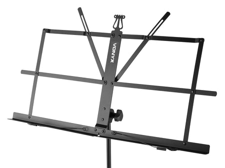 Vonyx MSS02 - Soporte de partituras plegable negro - Tempo Shop