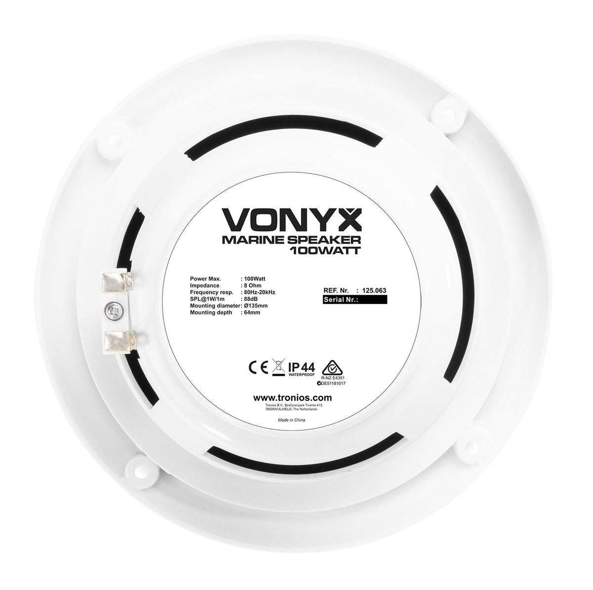 Vonyx MSV65 - Juego de altavoces marinos de 6.5 " - Tempo Shop