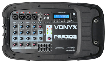 Vonyx PSS302 - Set Portatil 10" SD/USB/MP3/BT con Tripode - Tempo Shop