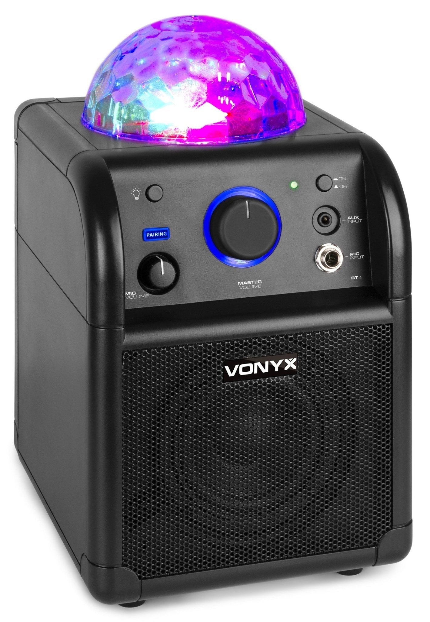 Vonyx SBS50B BT - Bafle Karaoke negro con bola LED - Tempo Shop
