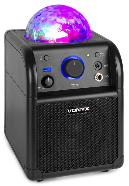 Vonyx SBS50B BT - Bafle Karaoke negro con bola LED - Tempo Shop