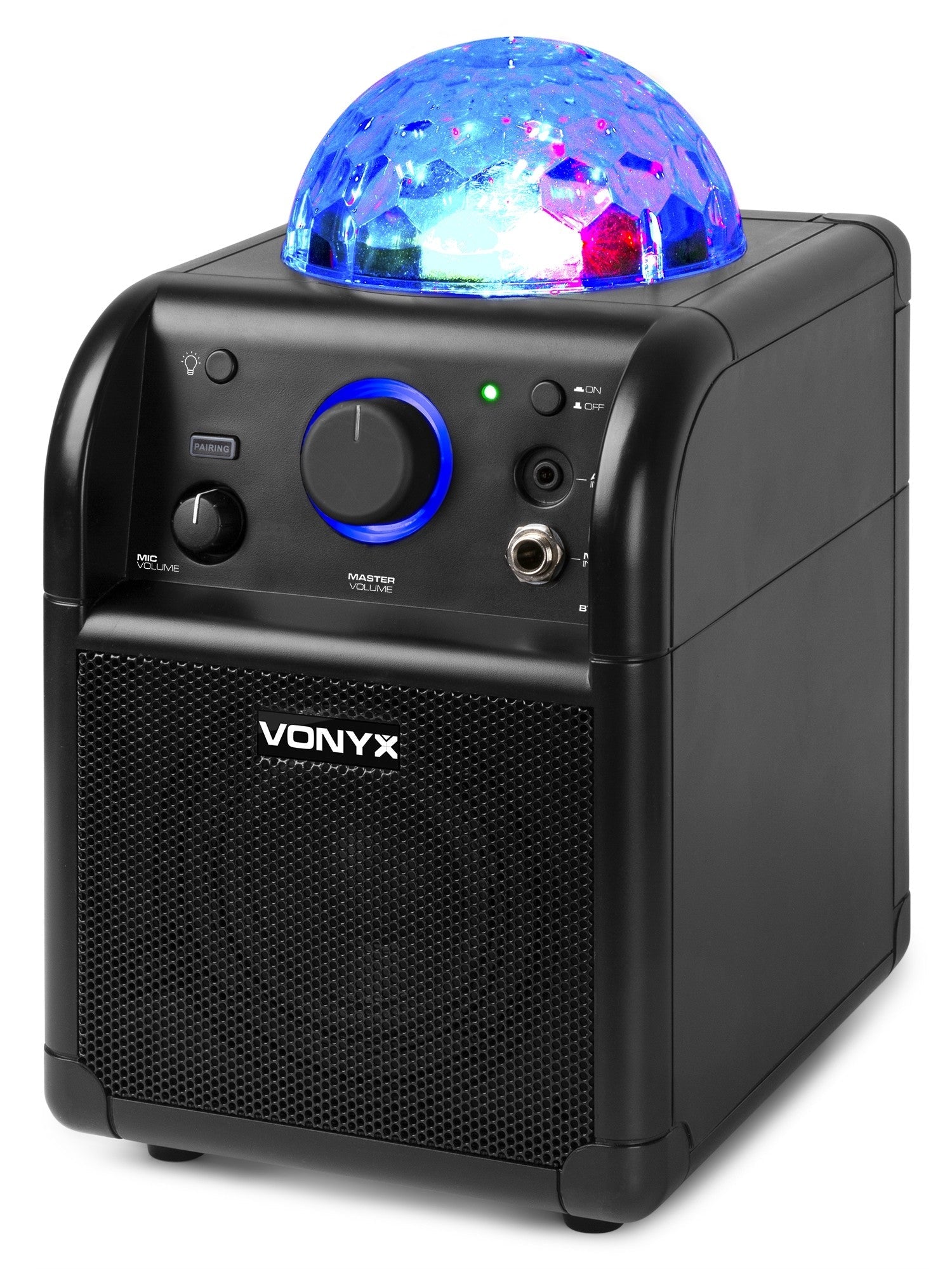 Vonyx SBS50B BT - Bafle Karaoke negro con bola LED - Tempo Shop