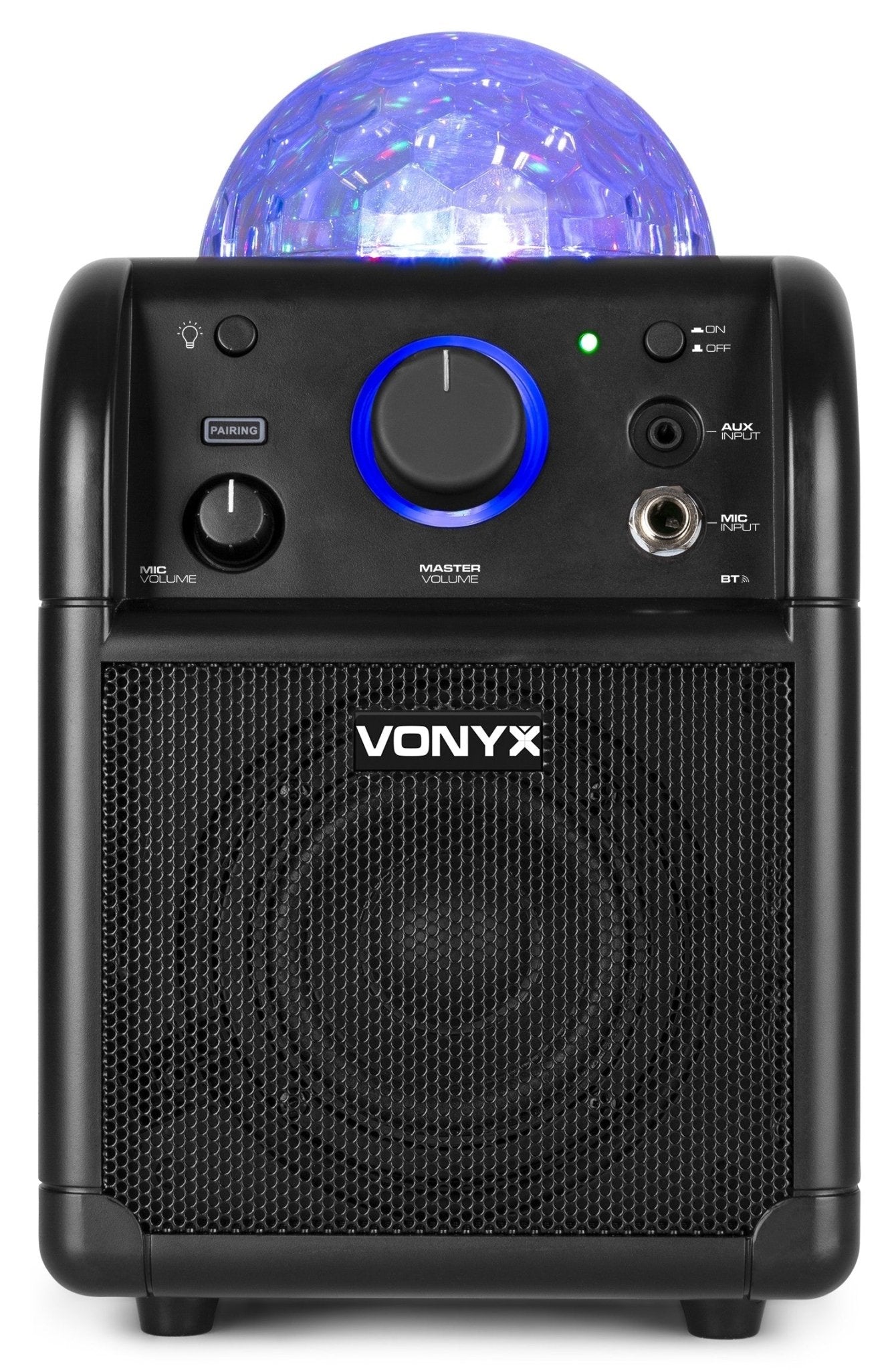 Vonyx SBS50B BT - Bafle Karaoke negro con bola LED - Tempo Shop